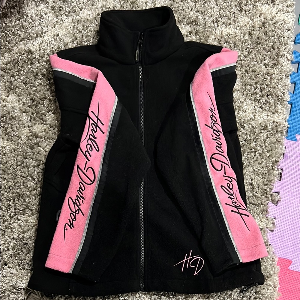 Harley-Davidson Kids Black and Pink Jacket